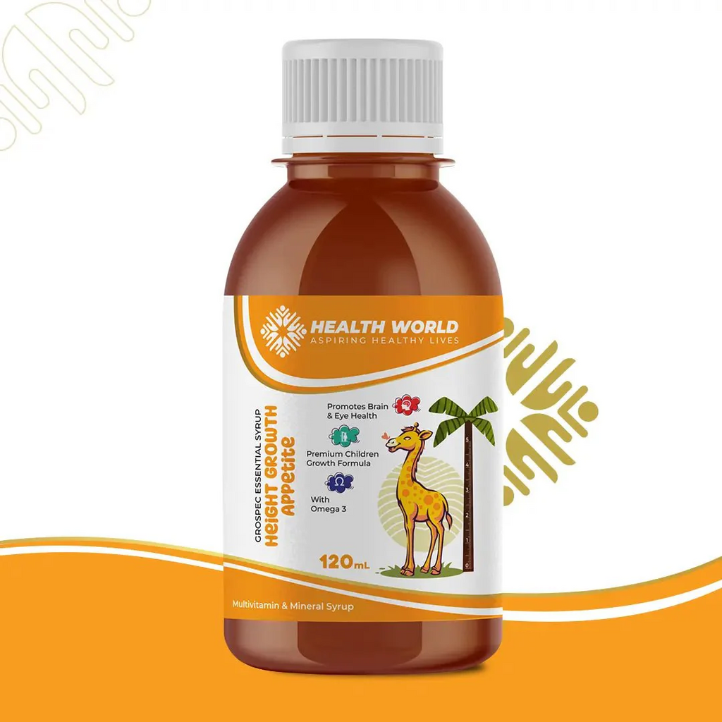 Health World Kids Height Growth Syrup – 120 ml