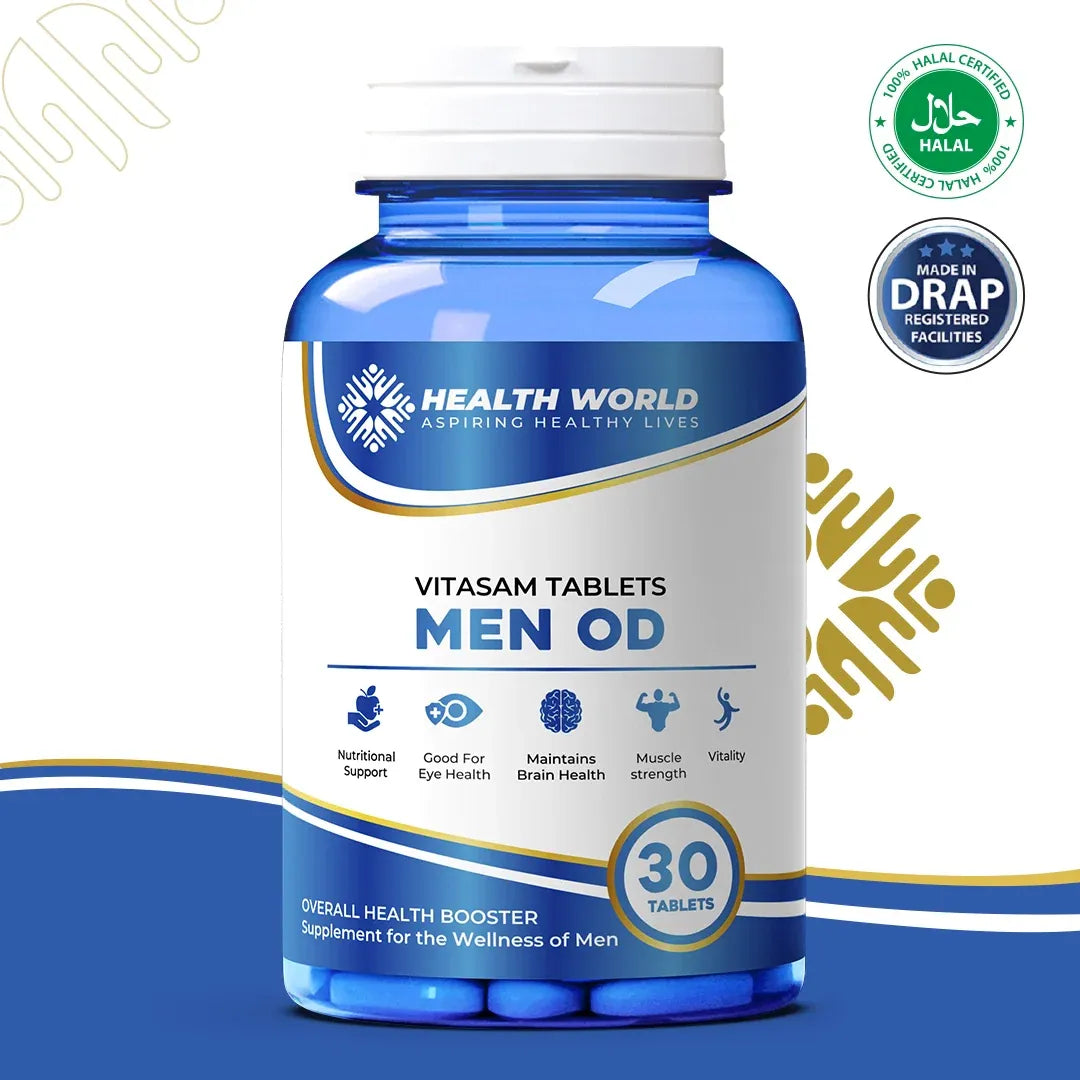 Vitasam Men OD Tablets | Nutritional Support & Vitality for Men | Health World