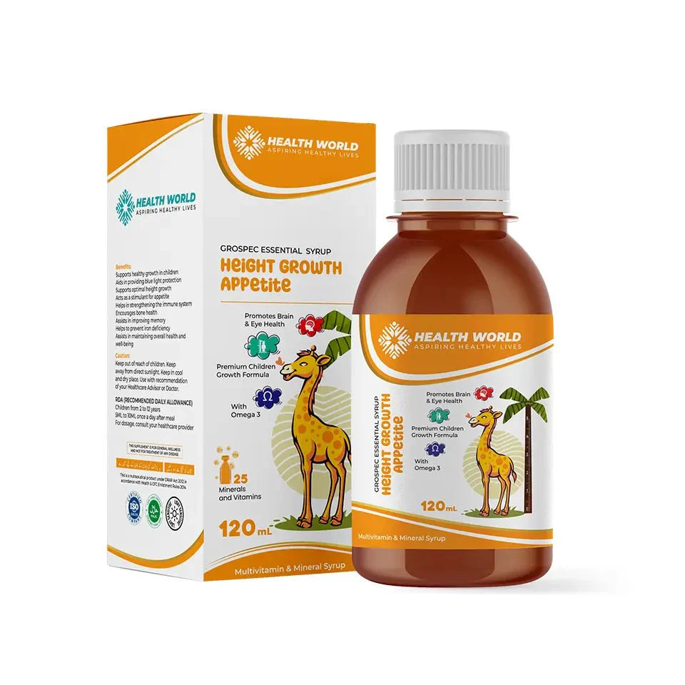 Health World Kids Height Growth Syrup – 120 ml